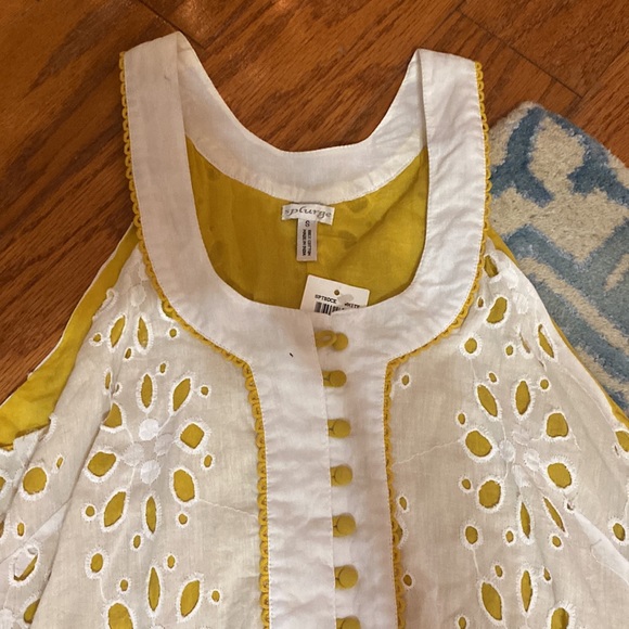 Small Button up sundress with tags. Brand is Splurge - Picture 2 of 4